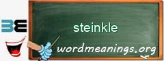 WordMeaning blackboard for steinkle